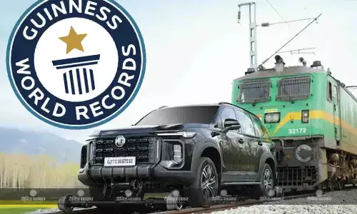 MG Majestor ने लॉन्च से पहले खींची 406 टन की भारी ट्रेन, बना दिया गिनीज वर्ल्ड रिकॉर्ड