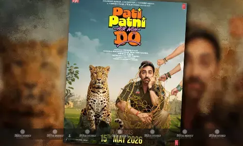 पति पत्नी और वो दो का फर्स्ट लुक आउट, प्रजापति पांडे के किरदार में जाल में फंसे दिखे आयुष्मान खुराना