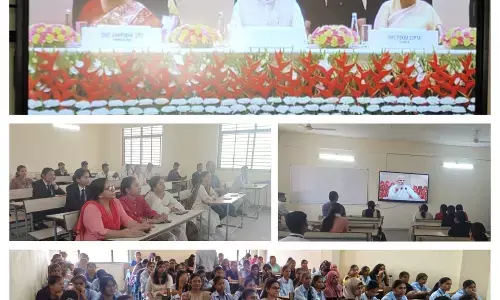 एसजीएसयू में प्रधानमंत्री नरेंद्र मोदी के संबोधन के साथ “नारी शक्ति वंदन सम्मेलन” का लाइव प्रसारण देखा गया
