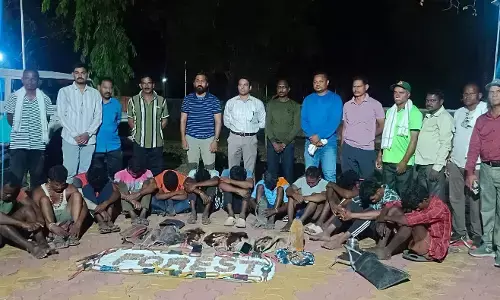 दुर्लभ गिलहरी के साथ अन्य वन्यजीवों का शिकार करने वाले 12 आरोपियों को किया गिरफ्तार