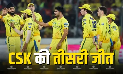 चेन्नई ने मुंबई को 103 रन से रौंदा, संजू सैमसन ने ठोका शतक, अकील हुसैन ने झटके 4 विकेट