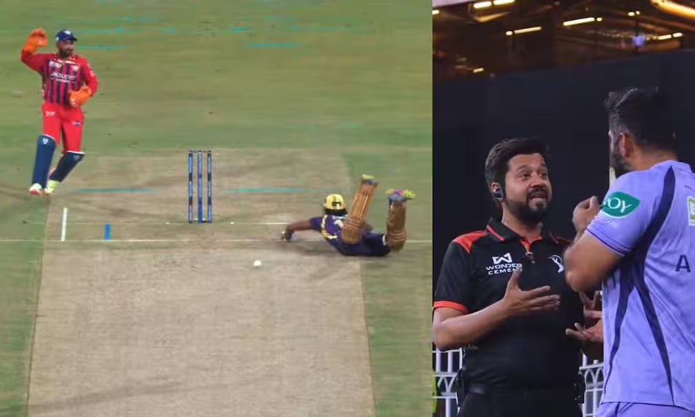 अंगकृष रघुवंशी के रनआउट पर मचा बवाल, अंपायर से भिड़े कोच अभिषेक नायर