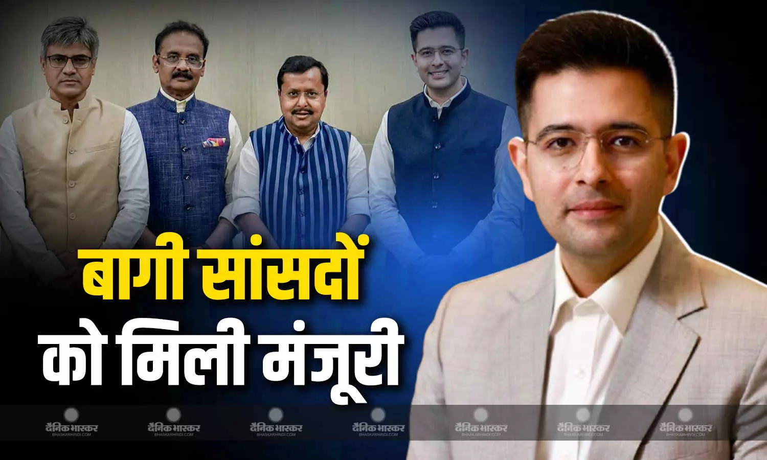 सभापति ने आप के सात राज्यसभा सांसदों को दी मंजूरी ,अब बीजेपी के सांसद कहलाएंगे