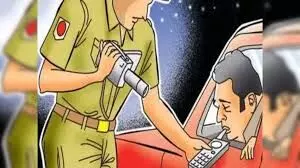 शराब पीकर वाहन चलाने वालों पर ट्रैफिक पुलिस की सख्त कार्रवाई