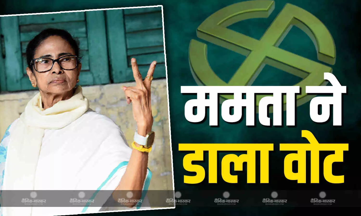 CM ममता बनर्जी ने किया मतदान, कैमरे में दिखाई स्याही लगी उंगली, CRPF पर ज्यादती के लगाए आरोप