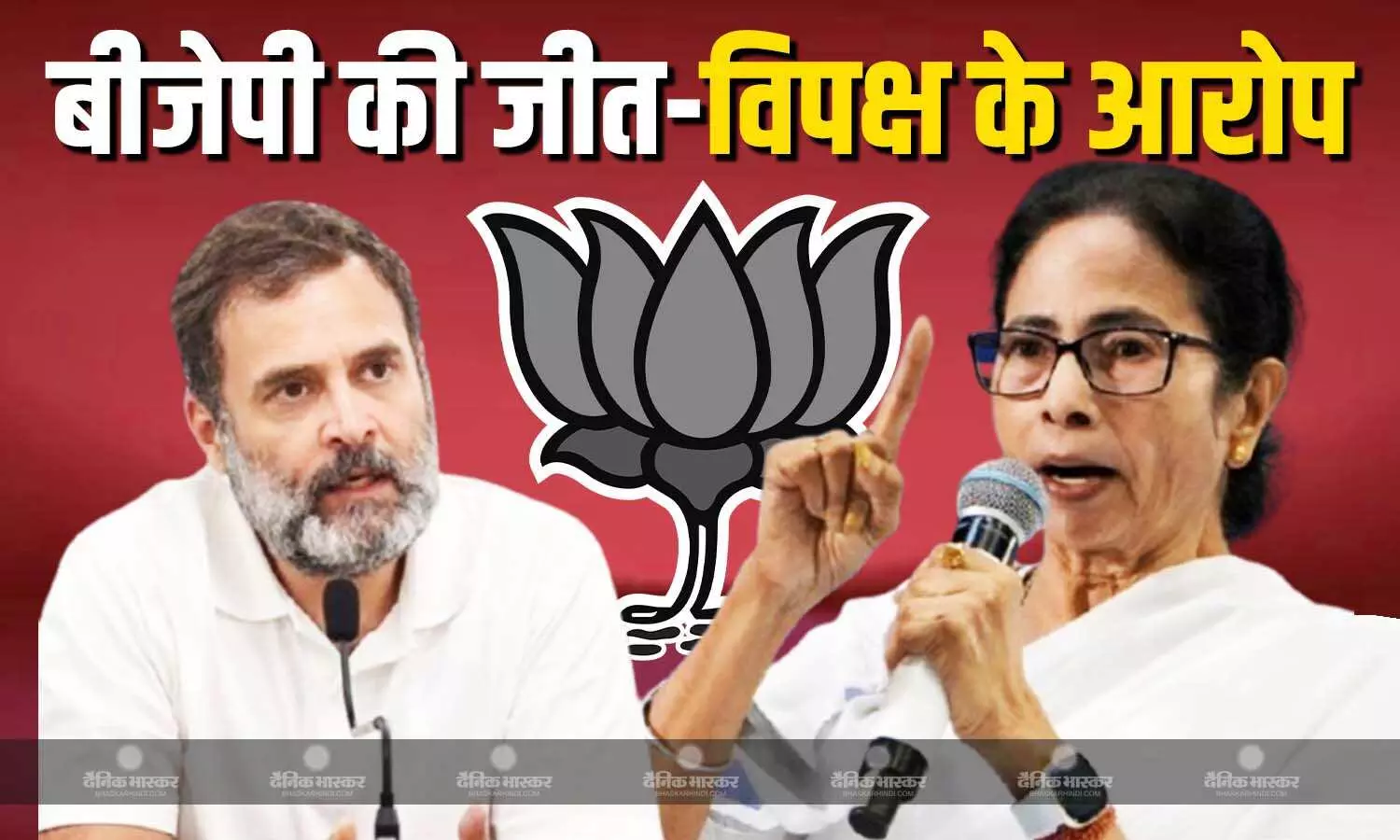 बीजेपी की जीत पर ममता के आरोपों का साथ देता विपक्ष, राहुल गांधी ने कहा अब ये इंडिया की बात है
