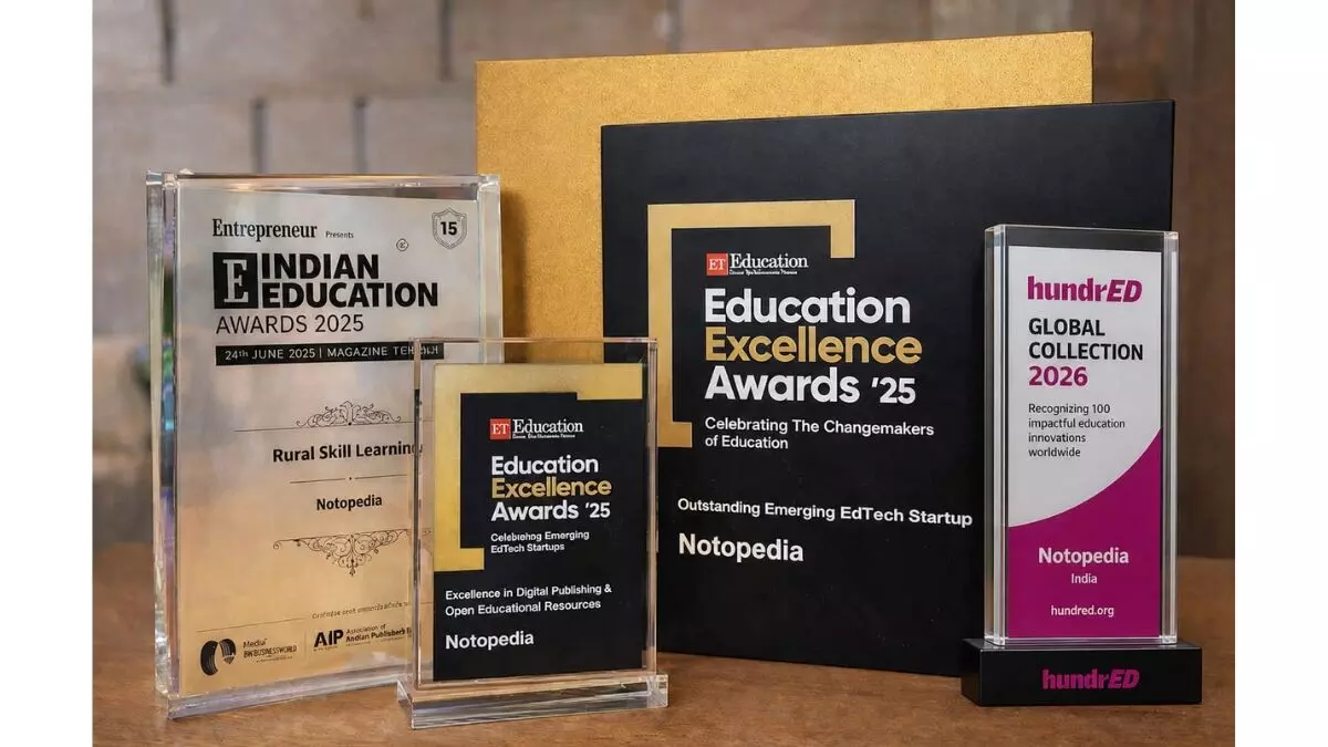 हंड्रेड ग्लोबल कलेक्शन में चयनित हुआ नोटोपीडिया, इकोनॉमिक टाइम्स समेत कई प्रतिष्ठित पुरस्कारों से हुआ सम्मानित