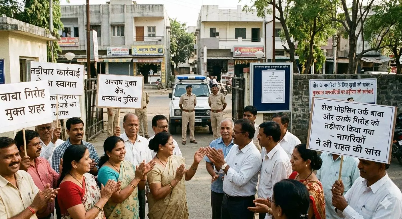 कुख्यात गिरोह को शहर और ग्रामीण क्षेत्र से खदेड़ा, 8 लोगों के खिलाफ हुई कार्रवाई
