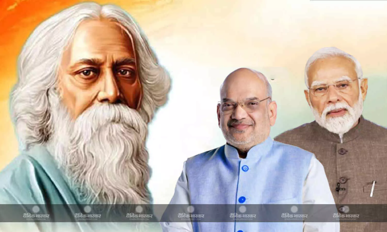 गुरुदेव ने अपने विचारों और रचनाओं से देश को दी नई सोच, पीएम मोदी-शाह ने किया रविंद्रनाथ टैगोर को याद