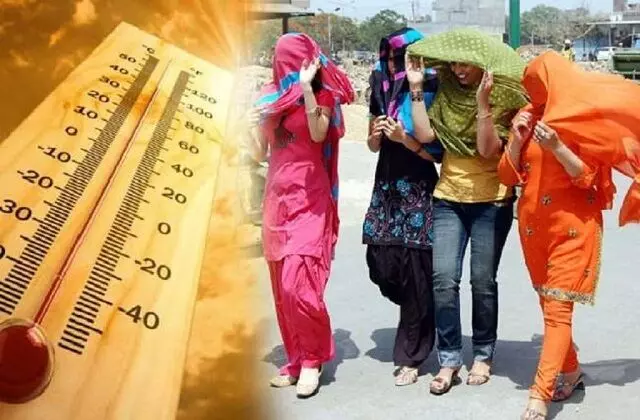 हीट वेव का अलर्ट जारी - रात में गर्म हवा के थपेड़े, तापमान 45 डिग्री, थोड़ा गिर रहा पारा