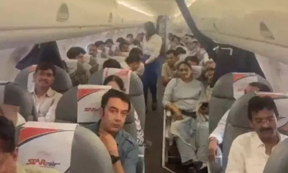 कांग्रेस विधायकों से भरा विमान रनवे से वापस लौटा, राज्यसभा प्रत्याशी के लिए हुई थी बाड़ाबंदी, एयरपोर्ट अथॉरिटी पर लगाए दबाव के आरोप