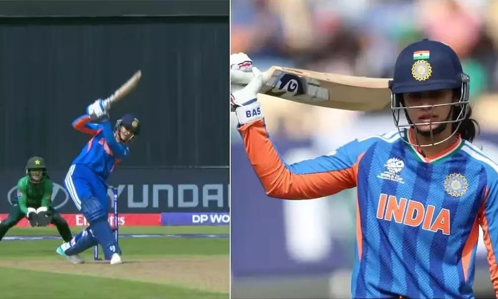 भारत ने पाकिस्तान को दिया 171 रन का टारगेट, स्मृति मंधाना की तूफानी फिफ्टी, फातिमा-सादिया ने 2-2 विकेट झटके भारत ने पाकिस्तान को दिया 171 रन का टारगेट, स्मृति मंधाना की तूफानी फिफ्टी, फातिमा-सादिया ने 2-2 विकेट झटके