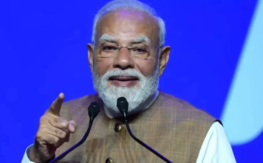 पेरिस में भारतीय को PM मोदी ने किया संबोधित, 12 साल में BJP कार्यकाल की गिनाई उपलब्धियां