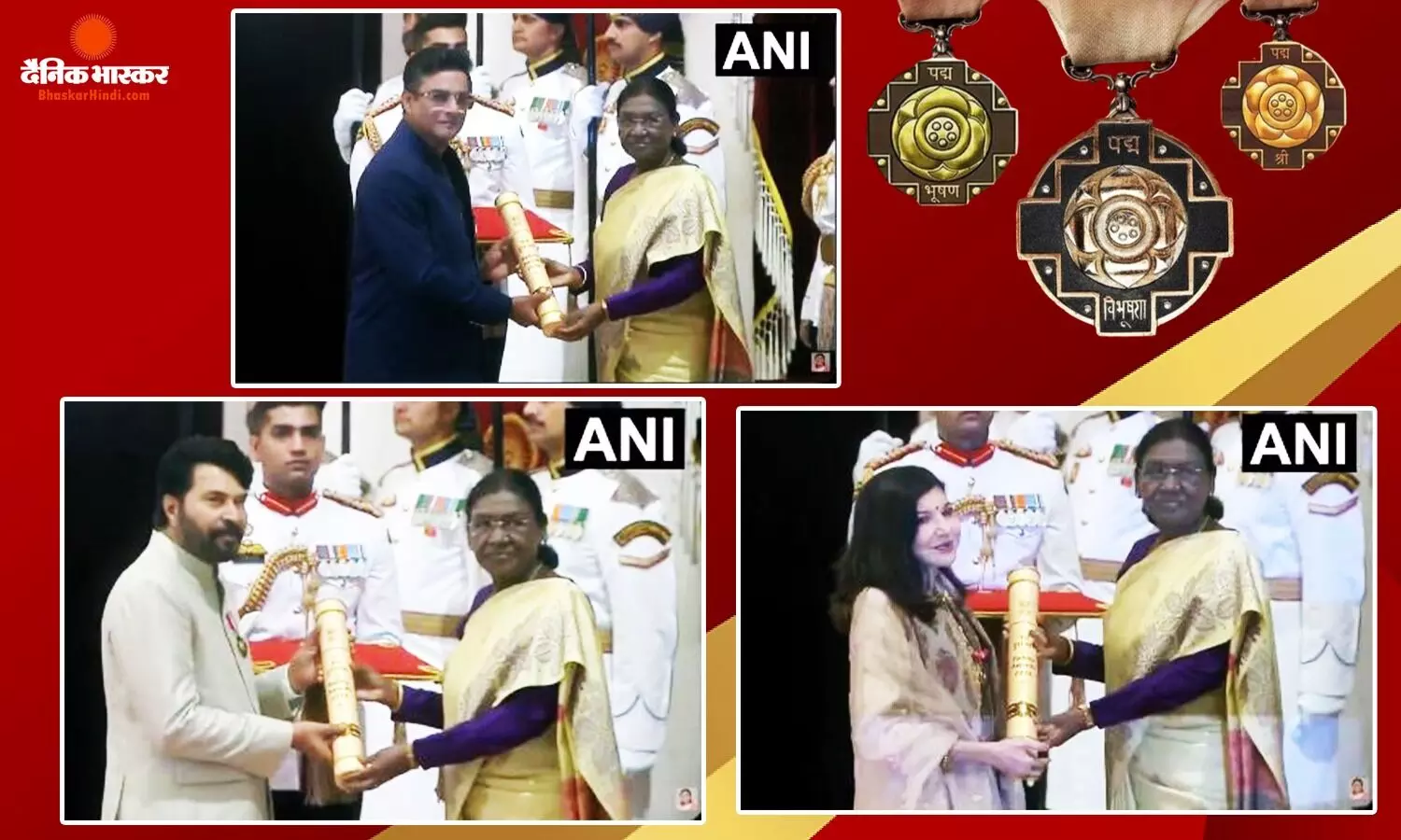 पद्म श्री से सम्मानित हुए आर माधवन, राष्ट्रपति ने सिंगर अलका याग्निक और एक्टर ममूटी को दिया पद्म भूषण पुरस्कार