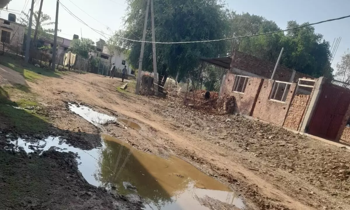 सड़क के लिए सालों से तरस रहा रानीपुरा, बरसात में गांव तक पहुंचना बना बड़ी चुनौती सड़क के लिए सालों से तरस रहा रानीपुरा, बरसात में गांव तक पहुंचना बना बड़ी चुनौती
