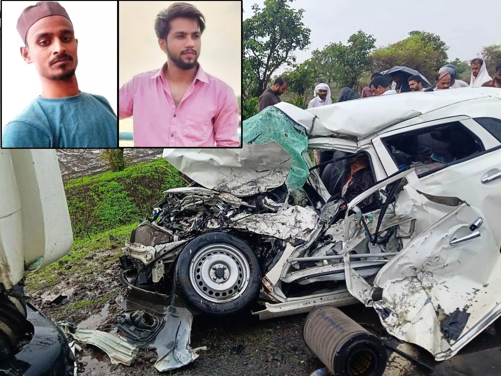 डंपर से टकराई कार, मानोरा के दो युवा व्यापारियों की मौत डंपर से टकराई कार, मानोरा के दो युवा व्यापारियों की मौत