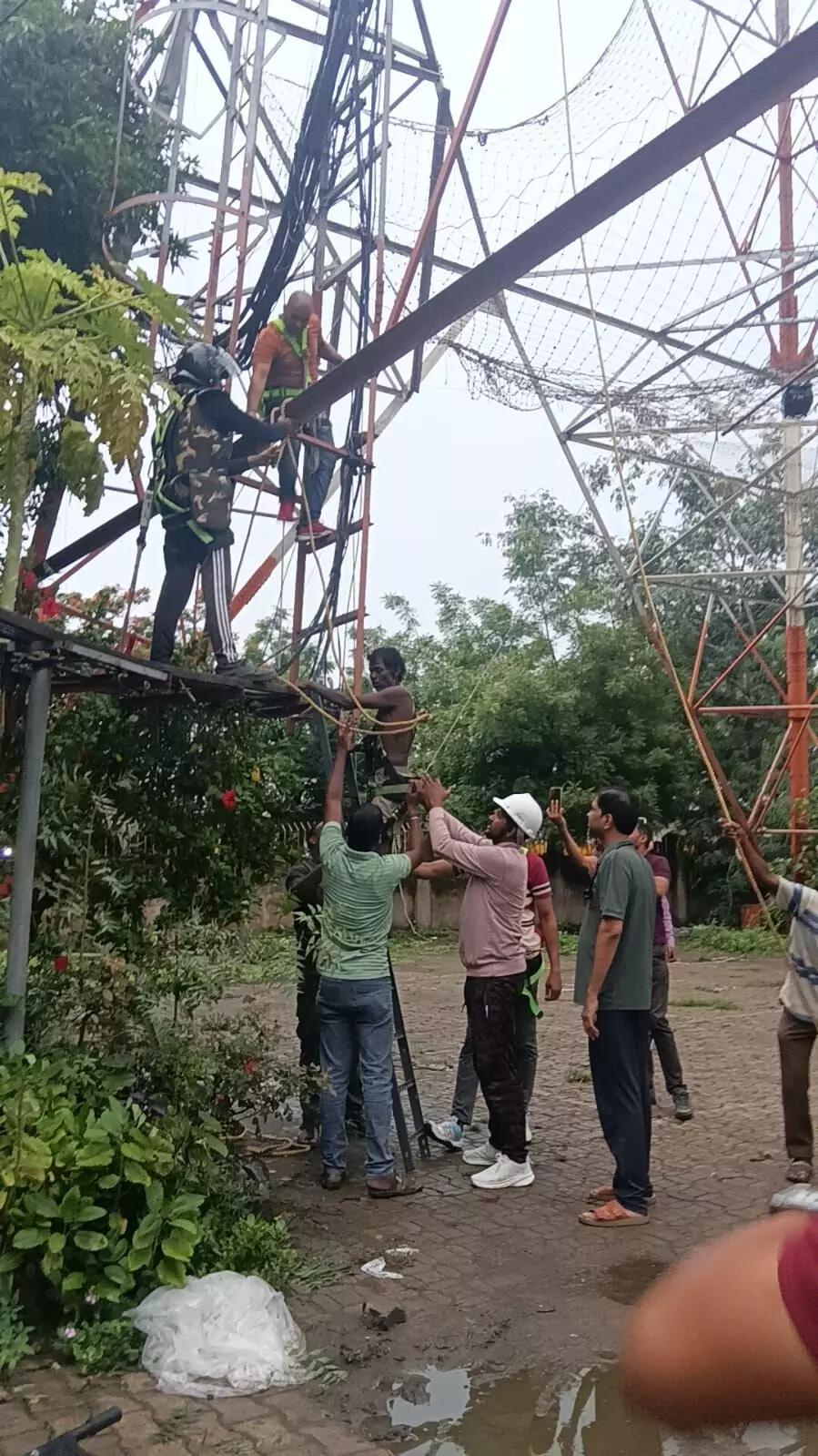 48 घंटे तक मोबाईल टावर पर डटा रहा पश्चिम बंगाल का अधेड़ 48 घंटे तक मोबाईल टावर पर डटा रहा पश्चिम बंगाल का अधेड़