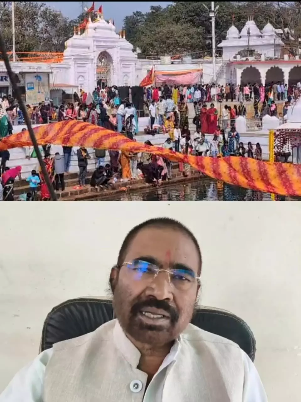 राम मंदिर चंदा चोरी के बाद नर्मदा मंदिर ट्रस्ट पर  सवाल