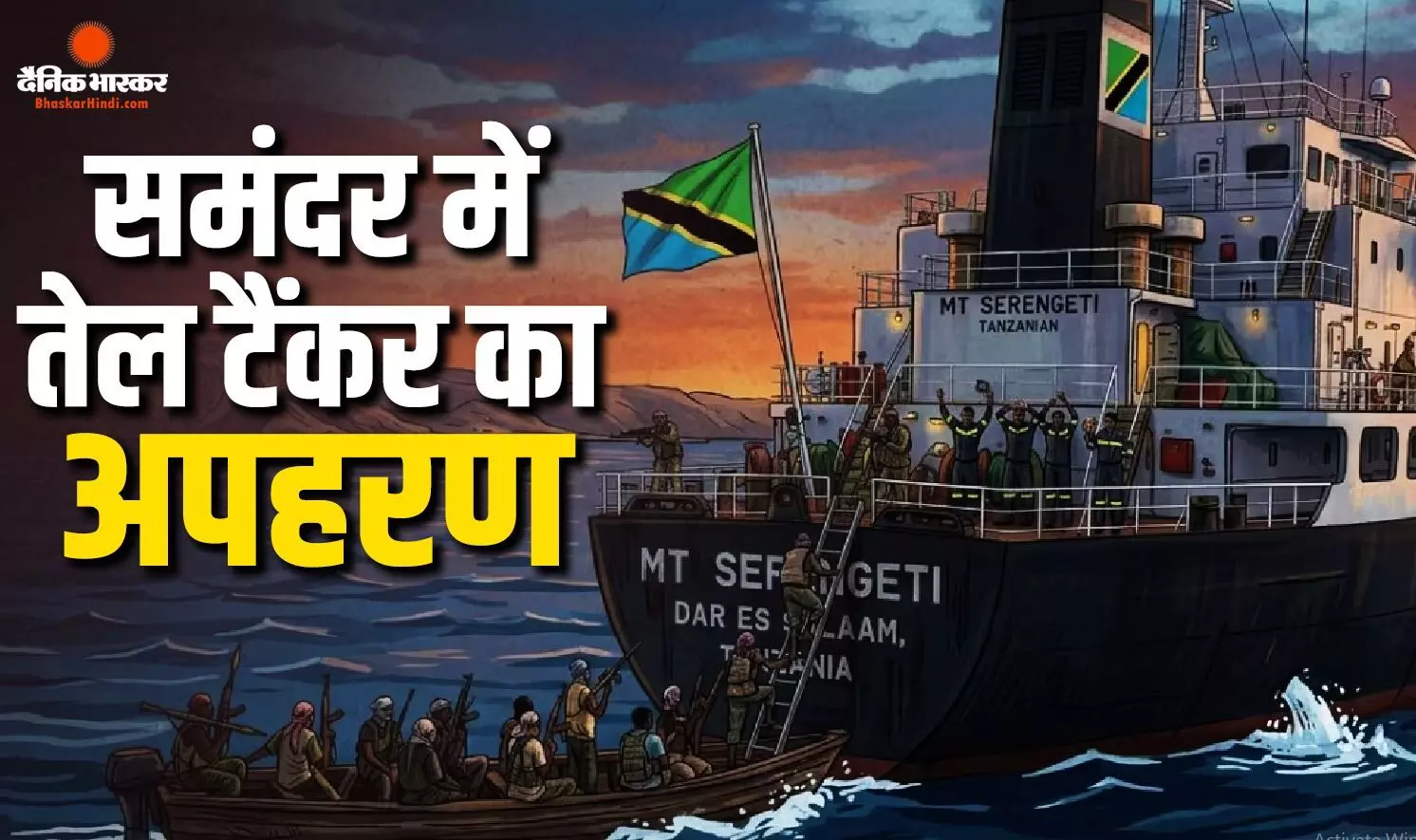 यमन के बंदरगाह से निकलते ही तेल टैंकर का अपहरण, सुरक्षा बलों को भेजा मैसेज यमन के बंदरगाह से निकलते ही तेल टैंकर का अपहरण, सुरक्षा बलों को भेजा मैसेज