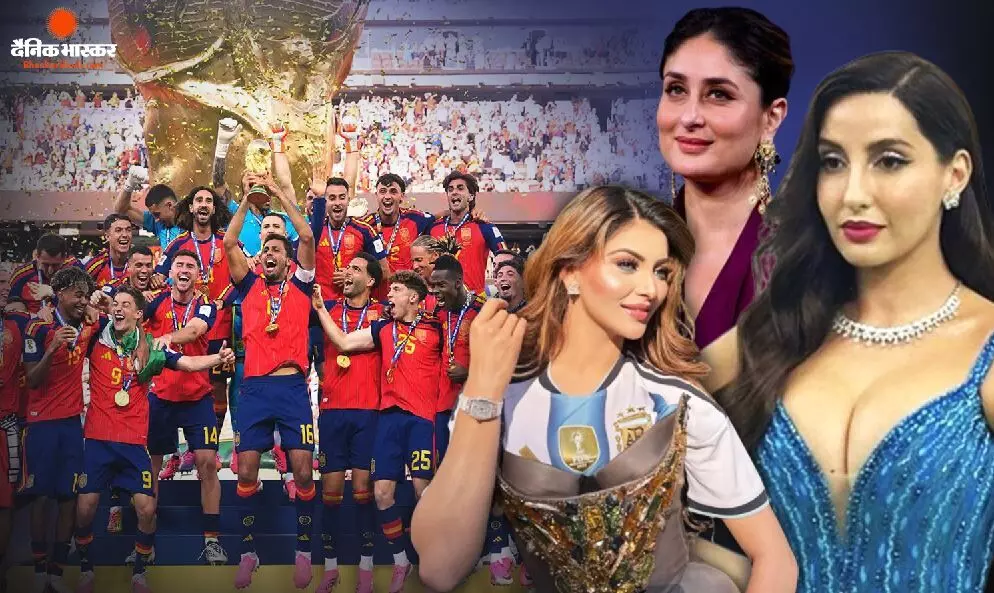 नोरा फतेही से लेकर उर्वशी रौतेला तक ने फीफा विश्व कप 2026 में स्पेन की जीत पर दी बधाई, देखें पोस्ट नोरा फतेही से लेकर उर्वशी रौतेला तक ने फीफा विश्व कप 2026 में स्पेन की जीत पर दी बधाई, देखें पोस्ट