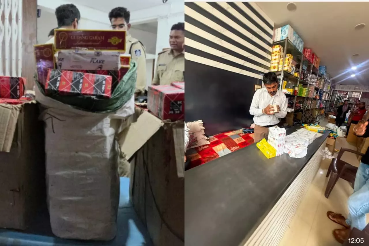 मंडला में नकली और प्रतिबंधित सिगरेट के कारोबार पर पुलिस की कार्रवाई मंडला में नकली और प्रतिबंधित सिगरेट के कारोबार पर पुलिस की कार्रवाई