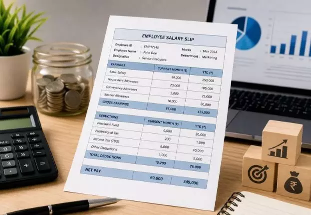 Salary Slip में YTD क्या होता है? जानिए आपकी सैलरी, TDS और ITR के लिए क्यों है जरूरी Salary Slip में YTD क्या होता है? जानिए आपकी सैलरी, TDS और ITR के लिए क्यों है जरूरी