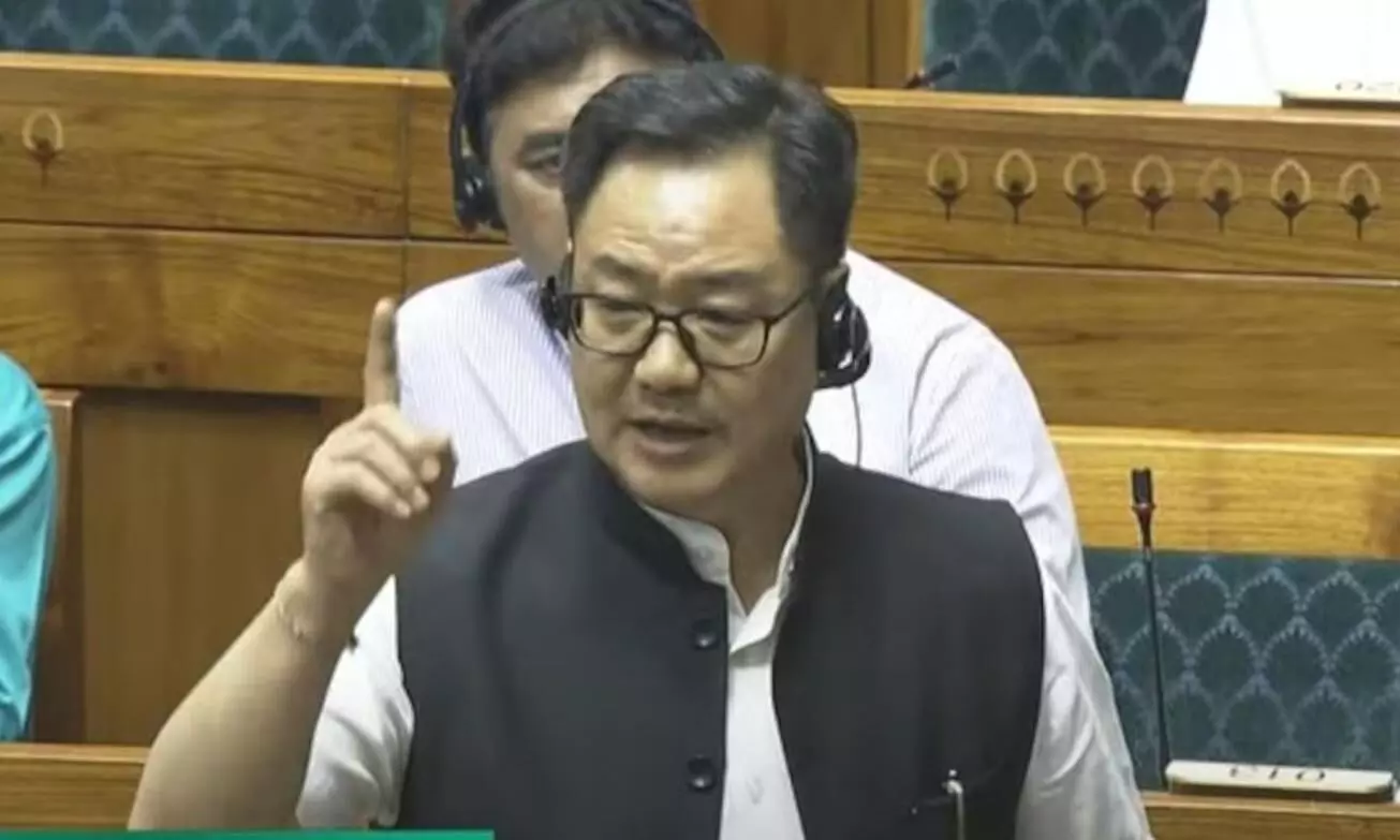 विपक्ष के हंगामे पर किरेन रिजिजू ने खोला मोर्चा, कहा- अब छात्रों को लेकर सरकार पर निशाना... विपक्ष के हंगामे पर किरेन रिजिजू ने खोला मोर्चा, कहा- अब छात्रों को लेकर सरकार पर निशाना...