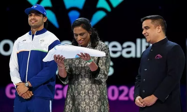भारत को सौंपी गई 2030 की मेजबानी, नीरज चोपड़ा और गुजरात के डिप्टी सीएम रहे मौजूद, मानुषी छिल्लर ने वंदे मातरम् पर किया डांस