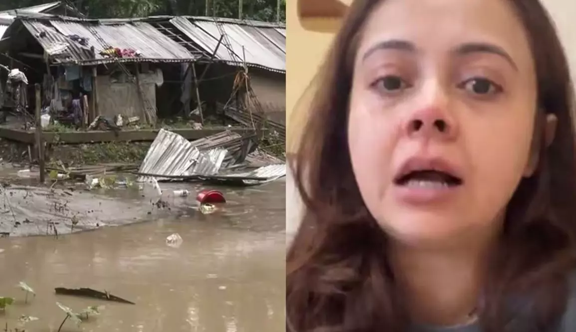 असम बाढ़ में फंसीं एक्ट्रेस देवोलीना भट्टाचार्जी की मां, इंस्टाग्राम पर वीडियो पोस्ट में बयां किया दर्द