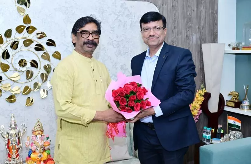 मुख्यमंत्री हेमंत सोरेन से स्टील अथॉरिटी ऑफ़ इंडिया लिमिटेड (SAIL) के सीएमडी डॉ. अशोक कुमार पांडा ने की मुलाकात