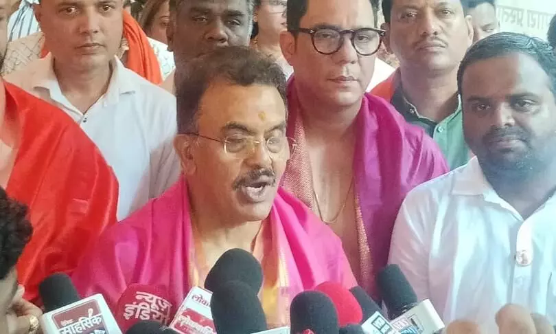 शिवसेना शिंदे के नेता संजय निरुपम ने कहा - महिला को कम आंकने का षड़यंत्र, कांग्रेस माफी मांगे शिवसेना शिंदे के नेता संजय निरुपम ने कहा - महिला को कम आंकने का षड़यंत्र, कांग्रेस माफी मांगे