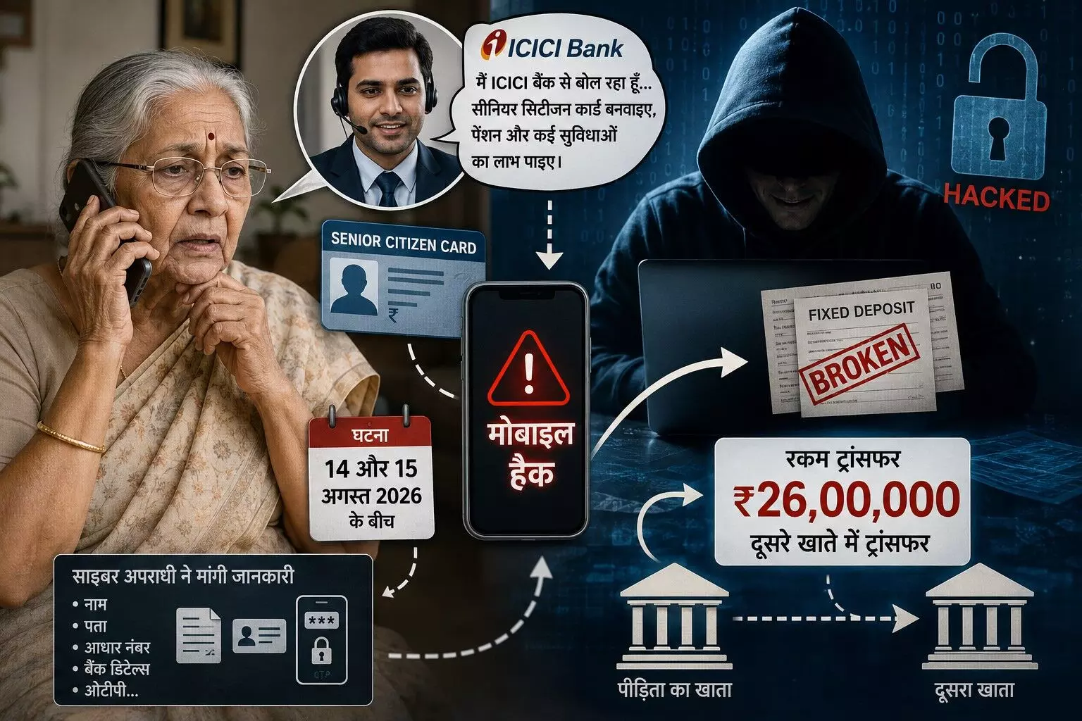 ऐसे किसी अनजाने कॉल पर भरोसा न करें - खाता तो खाता एफडी भी सेफ नहीं, सीनियर सिटीजन कार्ड बनाने का झांसा देकर हैकर ने उड़ाए 26 लाख रुपए