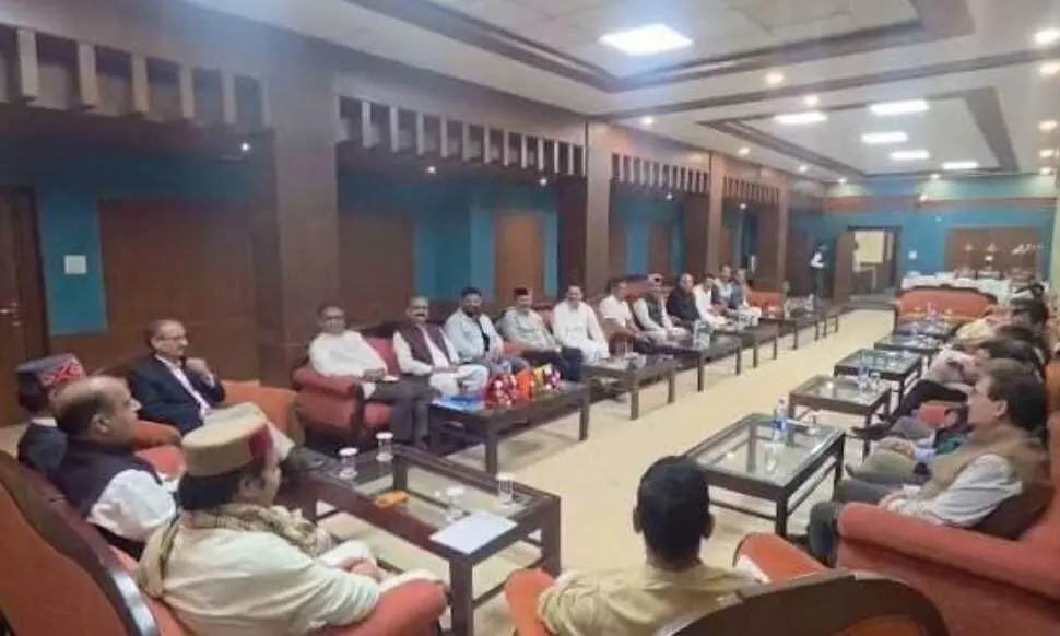 BJP विधायक दल की अहम बैठक, विधानसभा सत्र में सरकार को घेरने की रणनीति पर चर्चा