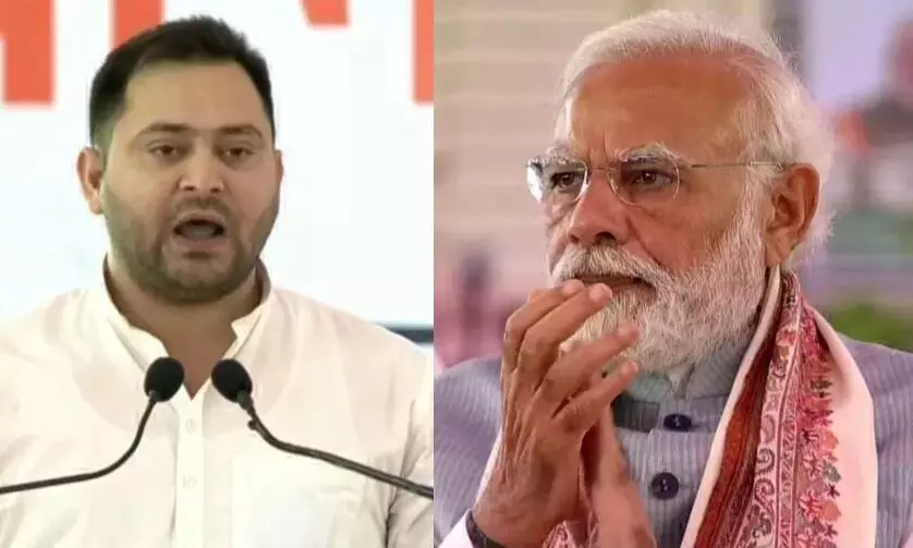 GDP के आंकड़ों पर तेजस्वी का वार, PM मोदी के आर्थिक मॉडल पर उठाए सवाल GDP के आंकड़ों पर तेजस्वी का वार, PM मोदी के आर्थिक मॉडल पर उठाए सवाल