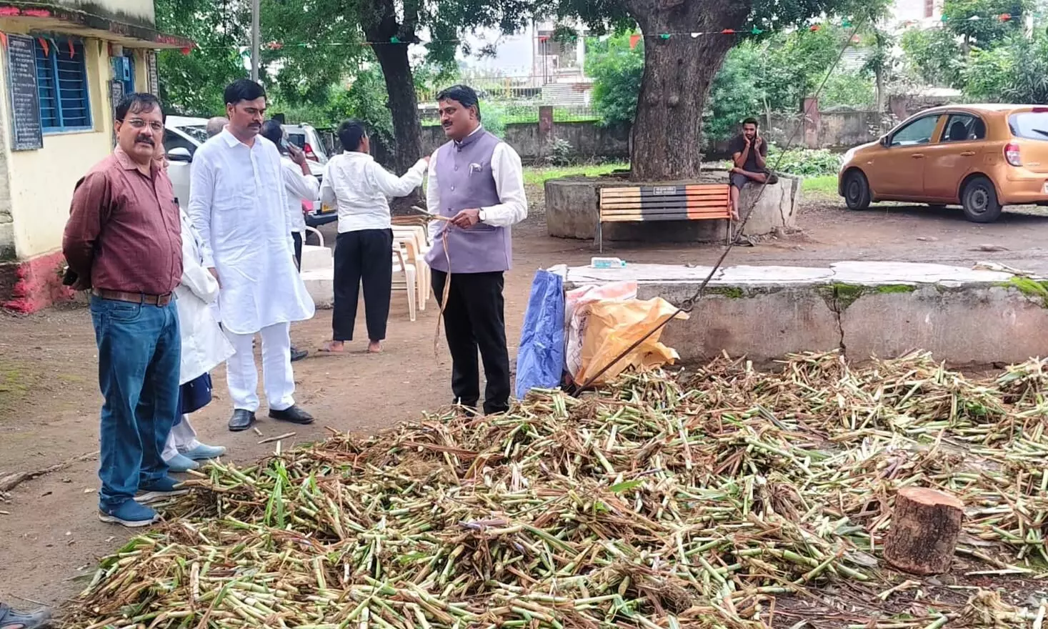 50 पशुपालकों को बांटे 3 हजार बारहमासी चारे के पौधे, अल नीनो के संभावित असर से चारे की कमी से निपटने की तैयारी 50 पशुपालकों को बांटे 3 हजार बारहमासी चारे के पौधे, अल नीनो के संभावित असर से चारे की कमी से निपटने की तैयारी