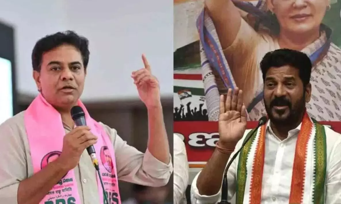 1 लाख करोड़ की जमीन के आरोप पर केटीआर का पलटवार, CM रेवंत रेड्डी को दी खुली चुनौती 1 लाख करोड़ की जमीन के आरोप पर केटीआर का पलटवार, CM रेवंत रेड्डी को दी खुली चुनौती