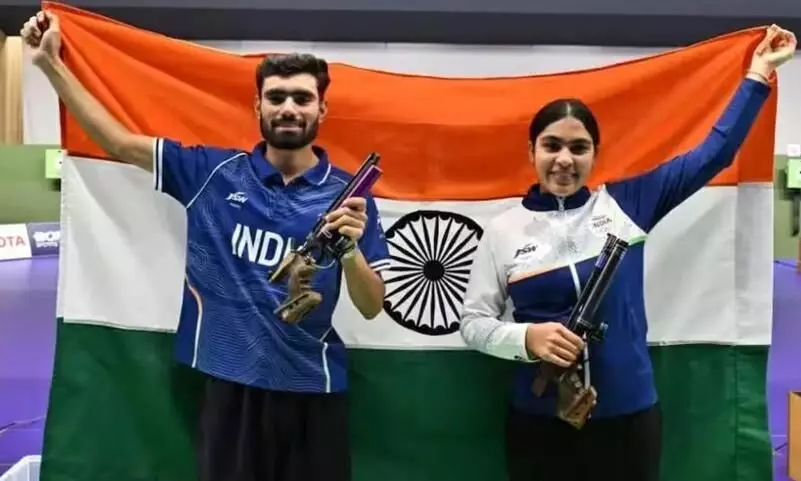 भारत को मिला दूसरा गोल्ड, सुरुचि-कमलजीत ने लगाया सुनहरा निशाना, मेडल टैली में टीम इंडिया की लंबी छलांग भारत को मिला दूसरा गोल्ड, सुरुचि-कमलजीत ने लगाया सुनहरा निशाना, मेडल टैली में टीम इंडिया की लंबी छलांग
