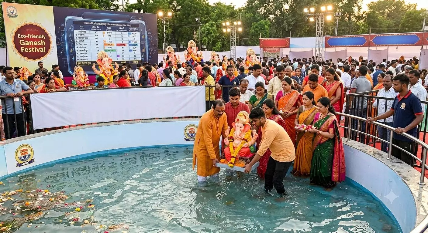 13वें दिन तक 4,188 गणेश प्रतिमाओं का विसर्जन, 4,087 मिट्टी और 101 पीओपी प्रतिमाएं शामिल 13वें दिन तक 4,188 गणेश प्रतिमाओं का विसर्जन, 4,087 मिट्टी और 101 पीओपी प्रतिमाएं शामिल