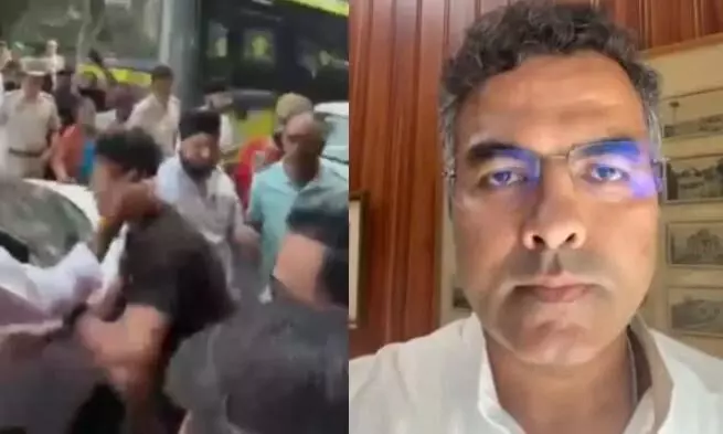 दिल्ली में सरेआम युवक को थप्पड़ मारने के बाद PWD मंत्री ने दी सफाई, कहा- परिवार को दी गली दिल्ली में सरेआम युवक को थप्पड़ मारने के बाद PWD मंत्री ने दी सफाई, कहा- परिवार को दी गली