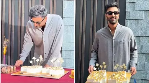 फैंस के लिए कैप्चर हुआ क्यूट मूमेंट, जब रणबीर कपूर ने की स्पार्कल कैंडल बुझाने की कोशिश, वीडियो वायरल
