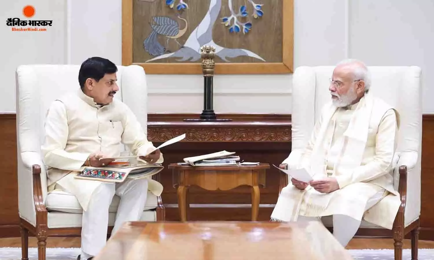 PM मोदी से दिल्ली में CM मोहन यादव की मुलाकात, ग्लोबल इन्वेस्टर्स समिट का दिया न्योता