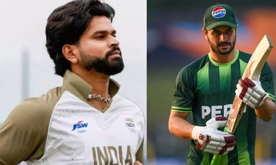 भारत ने टॉस जीतकर बैटिंग चुनी, श्रेयस ने पाकिस्तानी कप्तान से नहीं मिलाया हाथ, यहां देखें दोनों टीमों की प्लेइंग-11 भारत ने टॉस जीतकर बैटिंग चुनी, श्रेयस ने पाकिस्तानी कप्तान से नहीं मिलाया हाथ, यहां देखें दोनों टीमों की प्लेइंग-11