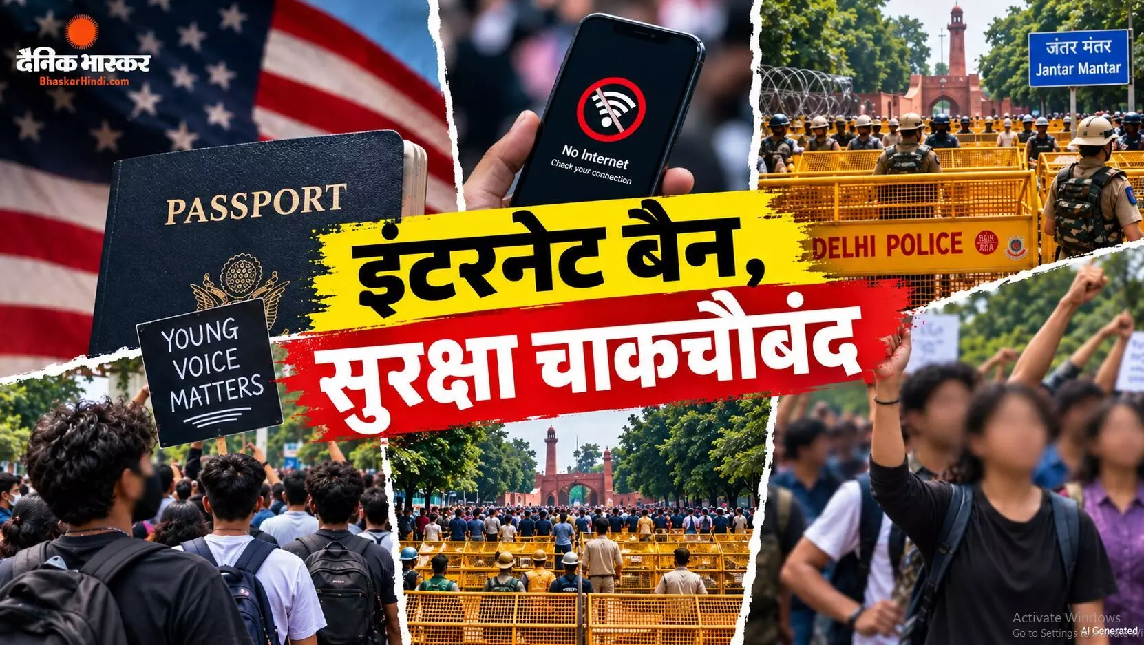 दिल्ली में प्रदर्शन से पहले हाई अलर्ट, इंटरनेट बंद, सड़कों पर भारी पुलिस बल, इस बीच सीजेपी ने जारी किया फाइनल कॉल