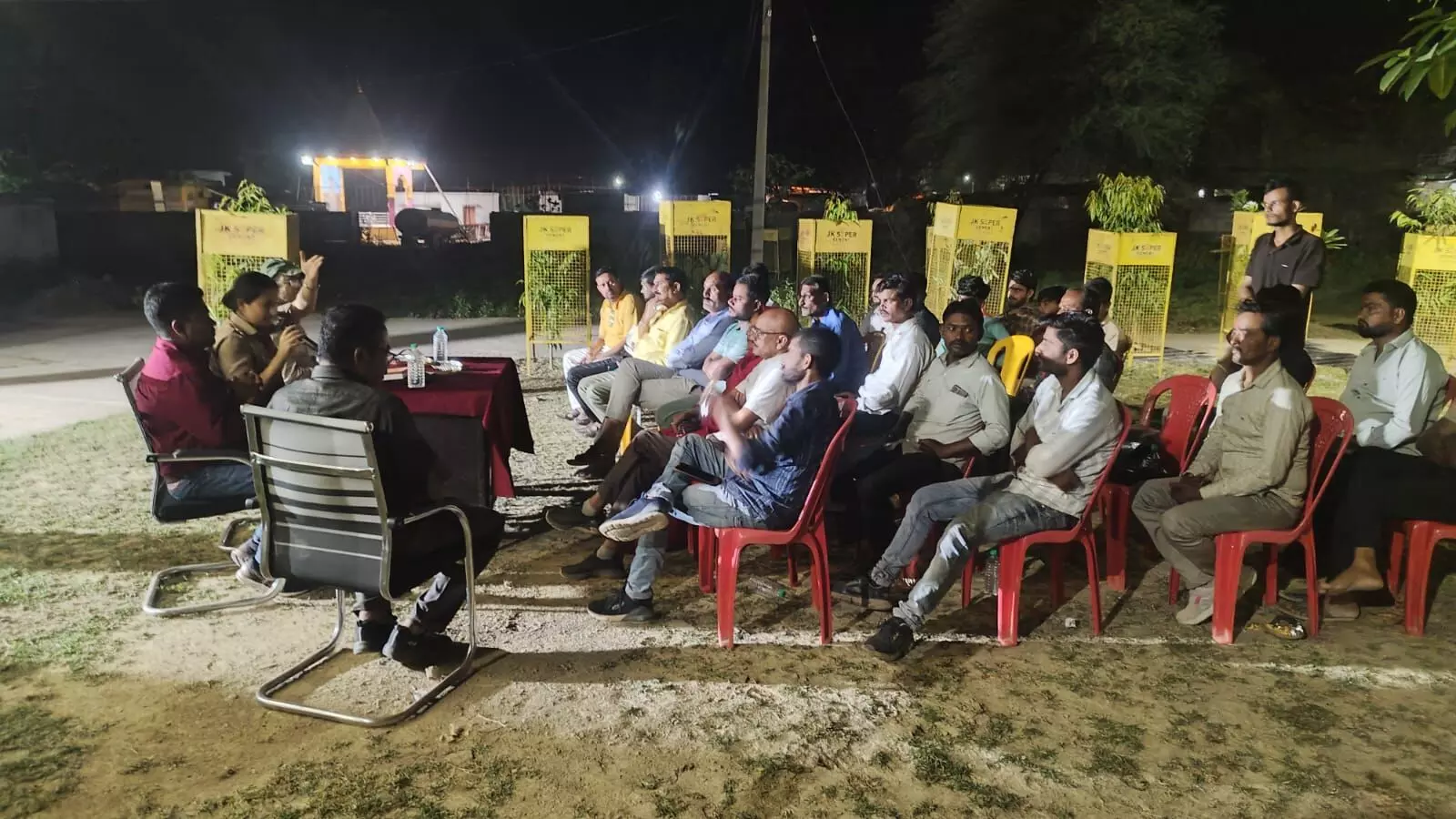 नवरात्रि पर्व को लेकर थाना सिमरिया में शांति समिति की बैठक का आयोजन