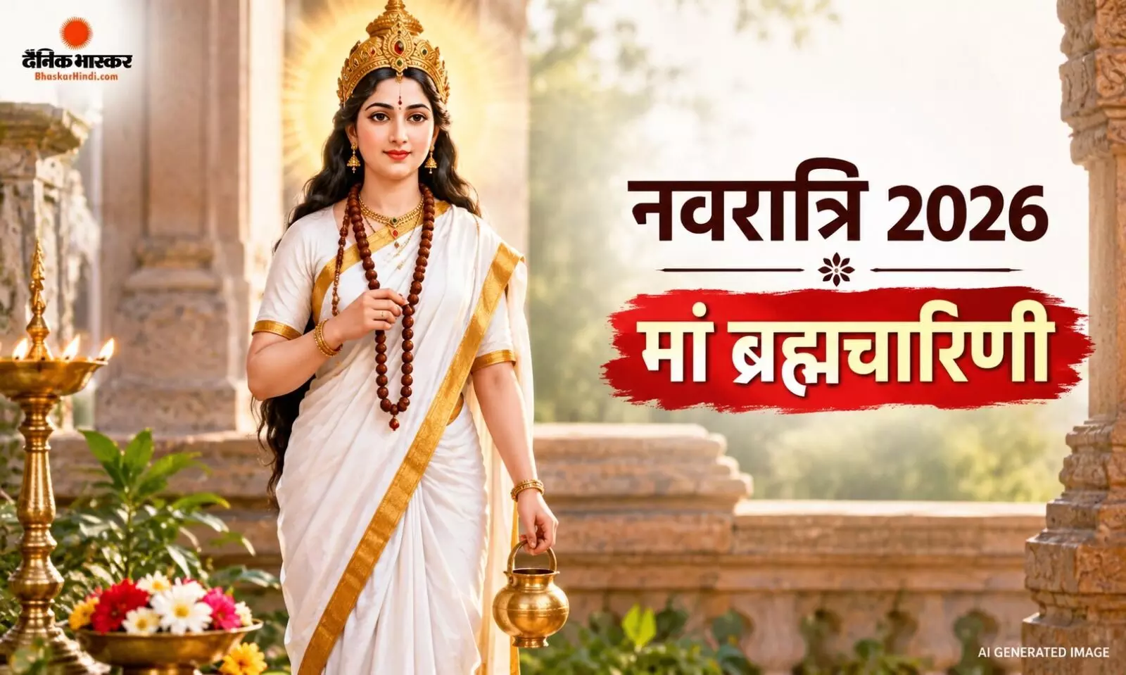 नवरात्रि के दूसरे दिन करें मां ब्रह्मचारिणी की पूजा, जानें स्वरूप, प्रिय भोग और मंत्र नवरात्रि के दूसरे दिन करें मां ब्रह्मचारिणी की पूजा, जानें स्वरूप, प्रिय भोग और मंत्र