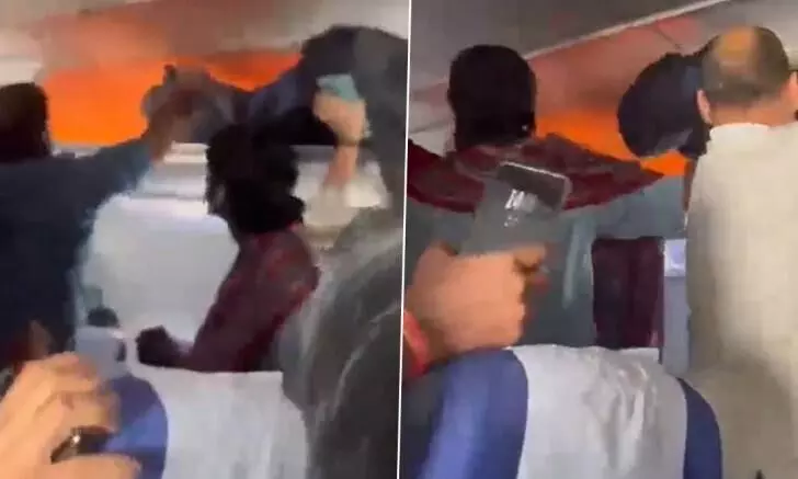 दिल्ली-चेन्नई इंडिगो फ्लाइट में लगी आग, पॉवर बैंक ब्लास्ट होने से जला लगेज, हैदराबाद में इमरजेंसी लैंडिंग