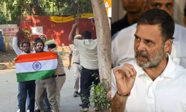 राहुल गांधी ने आशुतोष रांका और सौरव दास की गिरफ्तारी को बताया गलत, कहा - तिरंगा फहराना कोई अपराध नहीं