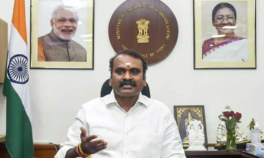 मोदी कैबिनेट से एल. मुरुगन की विदाई, राष्ट्रपति ने स्वीकार किया इस्तीफा, अब तमिलनाडु में BJP के लिए संभालेंगे मोर्चा मोदी कैबिनेट से एल. मुरुगन की विदाई, राष्ट्रपति ने स्वीकार किया इस्तीफा, अब तमिलनाडु में BJP के लिए संभालेंगे मोर्चा