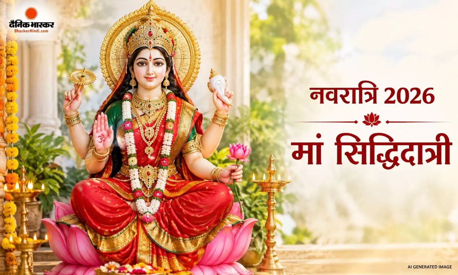 मां सिद्धिदात्री की पूजा से मिलती है सुख-समृद्धि की कामना, नवरात्रि के नौवें दिन होती है कन्या पूजा; जानें विधि, मंत्र और भोग