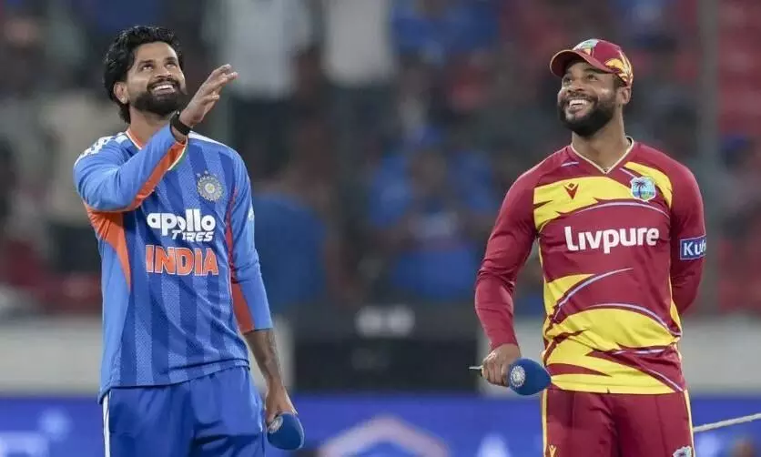 वेस्टइंडीज ने टॉस जीता, पहले बैटिंग करेगी टीम इंडिया, 9–9 ओवर का खेला जाएगा मुकाबला, भुवनेश्वर कुमार की वापसी